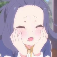 动漫女生头像天真蓝色