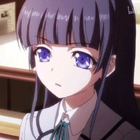 黑白冷酷漫画头像女生(10)