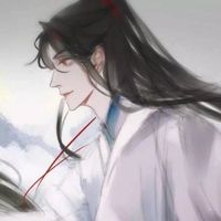 qq头像卡通背影黑白头像(11)