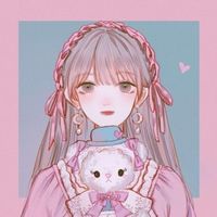 牛鹿情侣头像 手绘