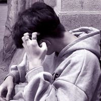 二次元男生头像萌帅黑白头像(3)
