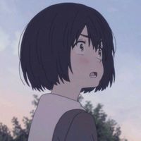 动漫头像吹泡泡的女
