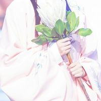 蓝色头发动画女生头像(12)