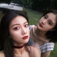 女生头像穿黑色衣服的背影(2)
