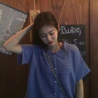 高清蓝色系女生头像小清新自然(19)
