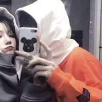系围巾情侣头像唯美图片(9)