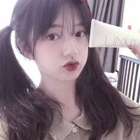 蓝色头发动画女生头像(20)