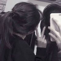戴口罩情侣头黑白头像女生头像女生(20)