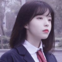 蓝色头发动画女生头像(17)