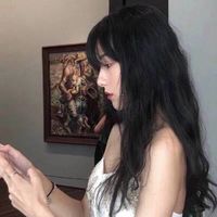 明星彩色铅笔画头像女生(6)