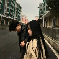 情侣头像猪一男一女两张分开(16)