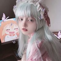 高清蓝色系女生头像小清新自然(11)