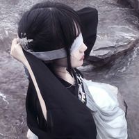 唯美女生丸子头头像女生头像(13)