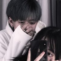 情侣头像社会背影