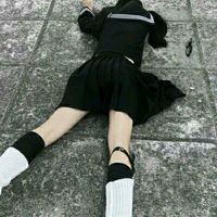 女生头像穿黑色衣服的背影(3)