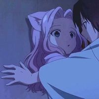 白色的情侣头像动漫头像(20)