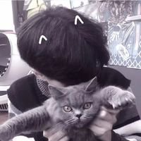 二次元男生头像萌帅黑白头像(10)