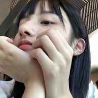 女生侧面脸回头的头像(13)