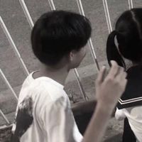 系围巾情侣头像唯美图片(4)