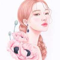 微信头像卡通戴眼镜女生(4)