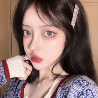 女生侧面脸回头的头像(8)