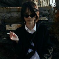 蓝色头发动画女生头像(9)