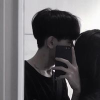 小辫子简笔画情侣头像(13)