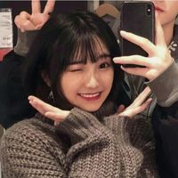 小辫子简笔画情侣头像(5)