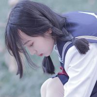 高清蓝色系女生头像小清新自然(14)