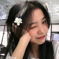 头像女生海边侧面(6)
