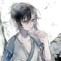 女生卡通头像白背景蓝色