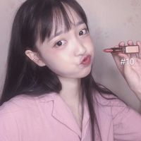 红色背景吸烟头像女生头像(7)