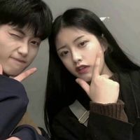 小辫子简笔画情侣头像(16)