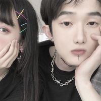 萤火虫之森面具情侣头像(16)