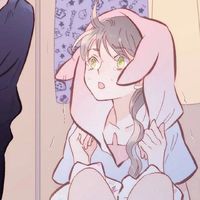 超萌卡通微笑女生头像带字(2)
