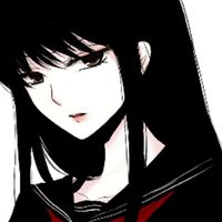 黑白冷酷漫画头像女生(11)