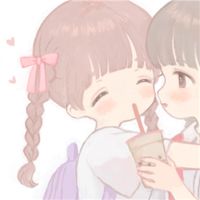 qq头像卡通可爱女生黑白(9)