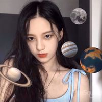 女生侧面脸回头的头像(17)