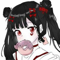 卡通头像情侣背靠背