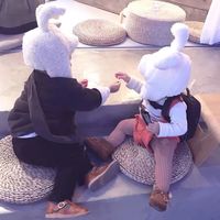 情侣头像猪一男一女两张分开(6)