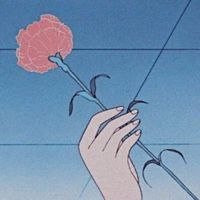 黑白冷酷漫画头像女生(2)