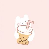 qq头像卡通可爱女生黑白(14)